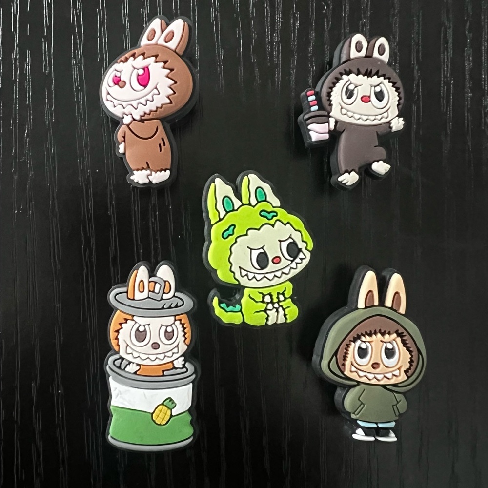 Labubu Croc Charms - You get all 5 of these charms. This is set # 5.